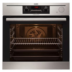 AEG BP501432WM Built-In Multifunction Single Oven, Stainless Steel